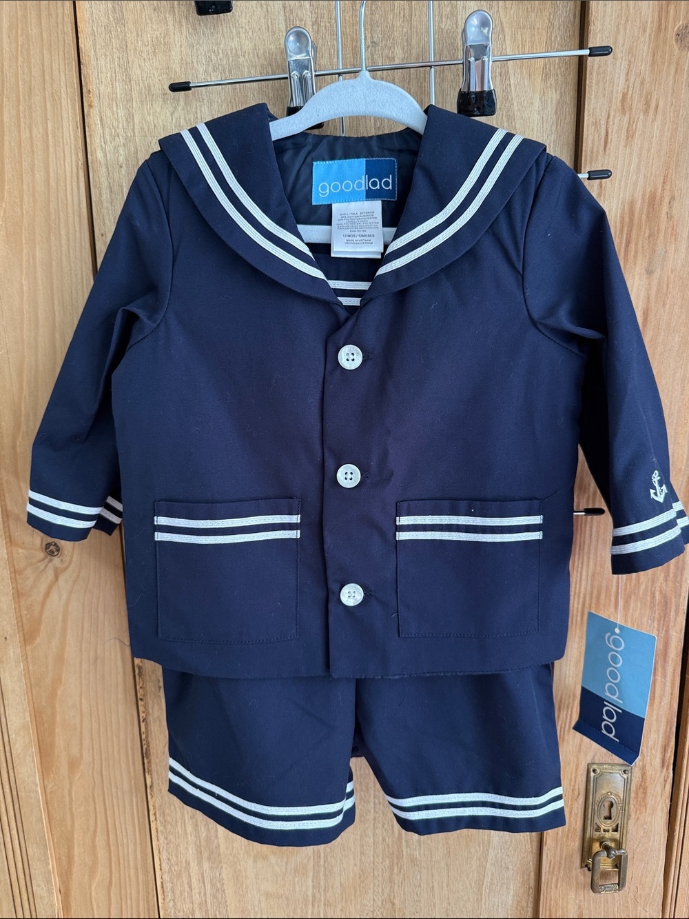 Goodlad Navy and White Sailor Matching Set